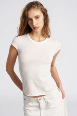 Marbella Cap Sleeve Tee - Bone