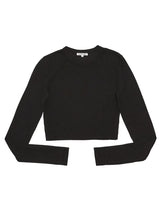 Verona Crop Shirt - Jet Black - BLVD