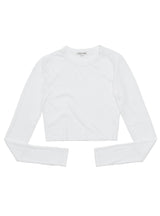 Verona Crop Shirt - White - BLVD