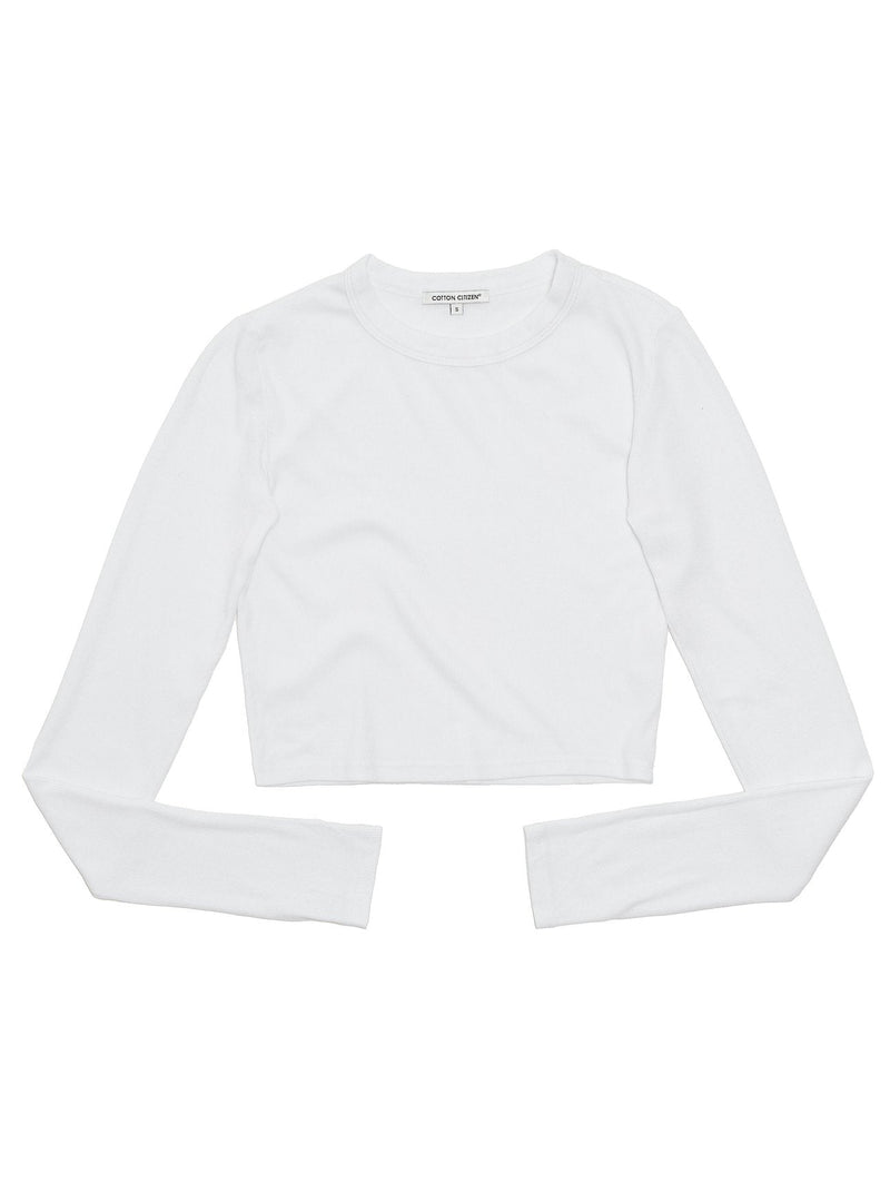 Verona Crop Shirt - White - BLVD