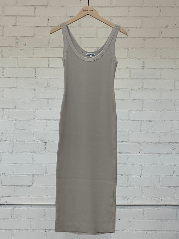 Verona Midi Dress - Fog