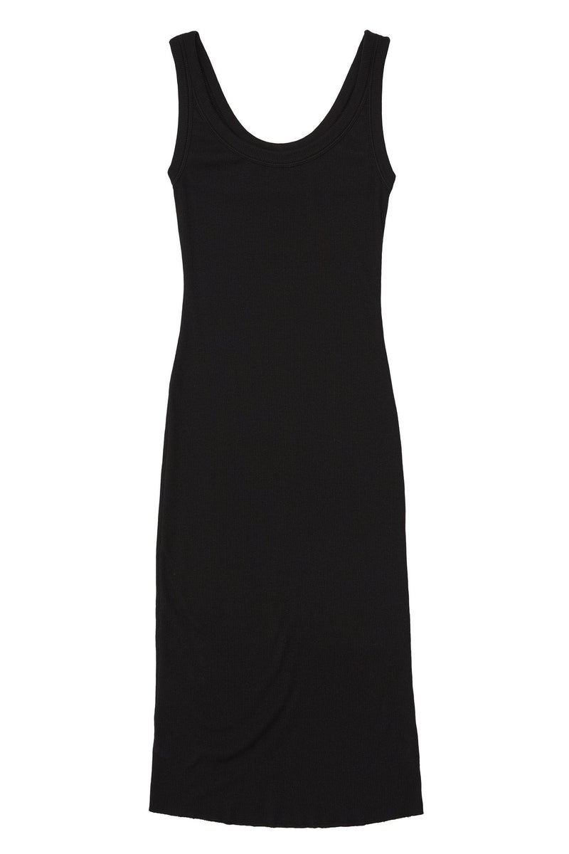 Verona Midi Dress - Jet Black - BLVD