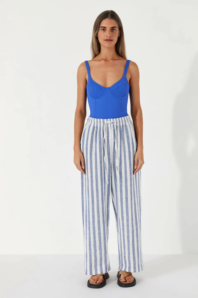 Organic Cotton Pant - Marine Stripe