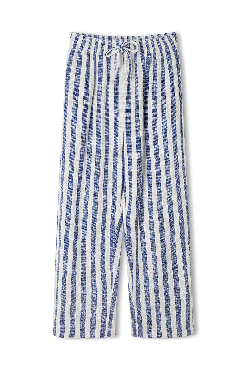 Organic Cotton Pant - Marine Stripe