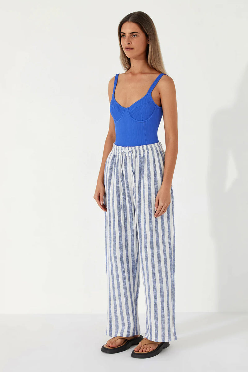 Organic Cotton Pant - Marine Stripe