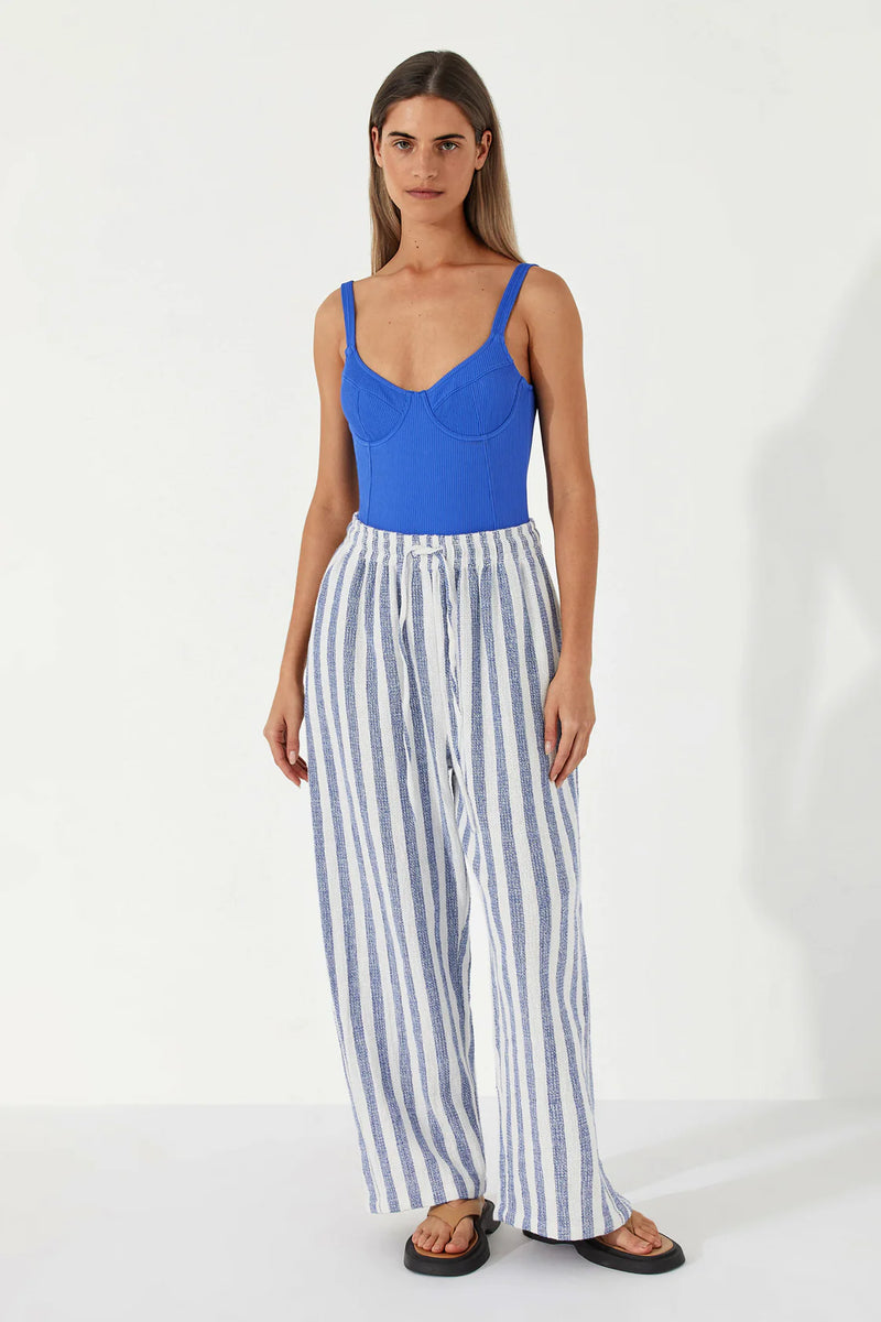 Organic Cotton Pant - Marine Stripe