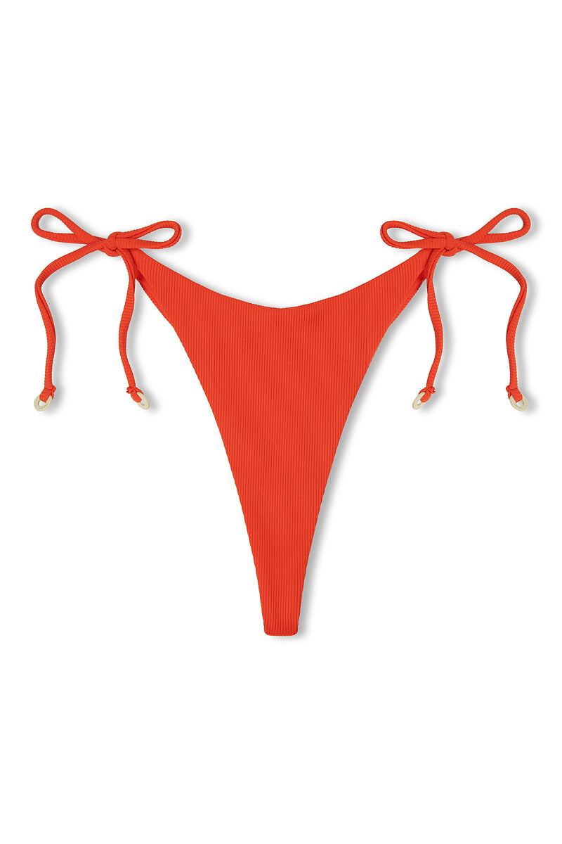 Curve Tie Thong Brief - Chilli