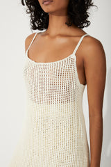 Cotton Crochet Dress - Milk