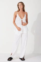 Textured Reversible Camisole - Milk