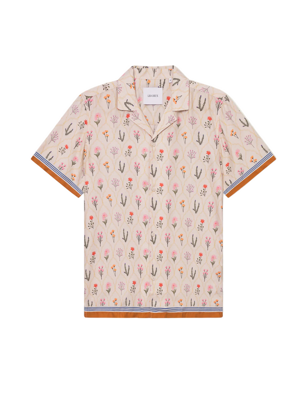 Lukas AOP Wild Flower SS Shirt - Ivory