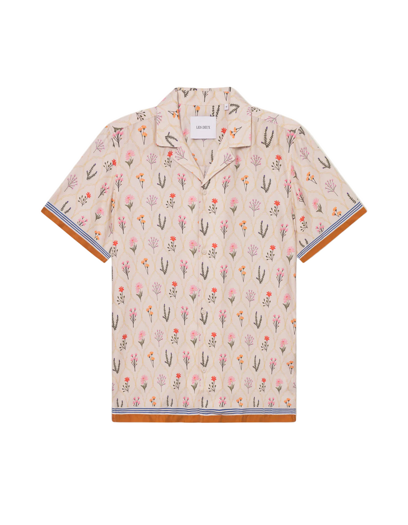 Lukas AOP Wild Flower SS Shirt - Ivory