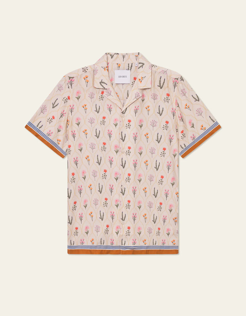 Lukas AOP Wild Flower SS Shirt - Ivory