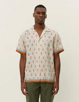 Lukas AOP Wild Flower SS Shirt - Ivory