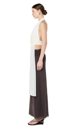 Eva Drap Top - Snow - BLVD