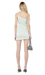 Lisette Twist Mini Dress - Mint - BLVD