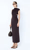 Solenne Twist Maxi Dress - Dark Chocolate - BLVD