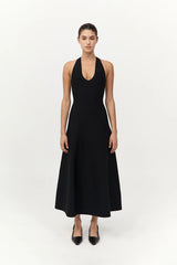 Sculpted Knit Dress - Black
