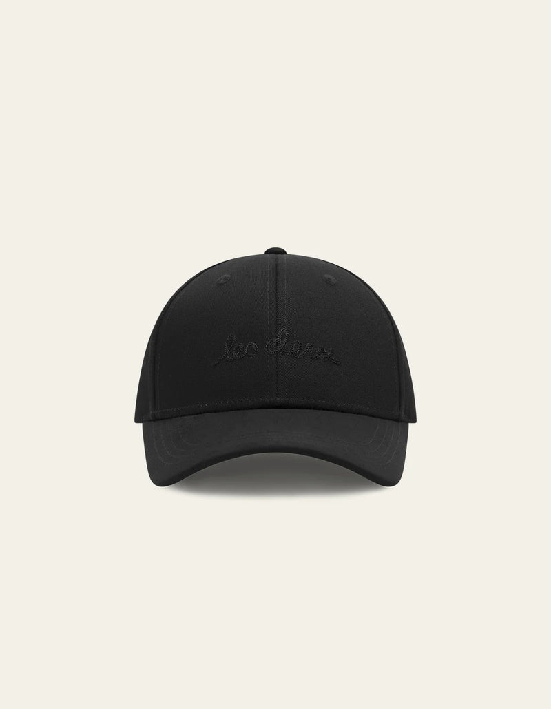 Brad Tonal Suede Baseball Cap - Black