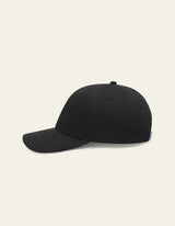Brad Tonal Suede Baseball Cap - Black