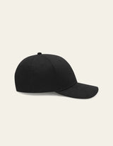 Brad Tonal Suede Baseball Cap - Black