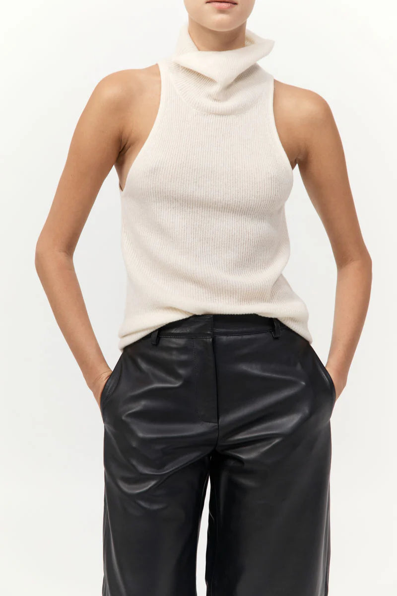 Cashmere Blend Top - Chalk