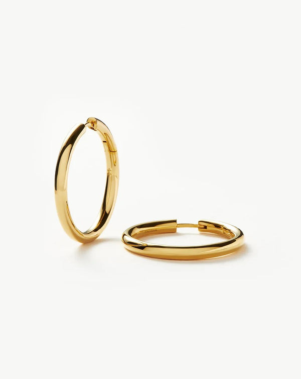 Classic Tunnel Medium Hoop Earrings