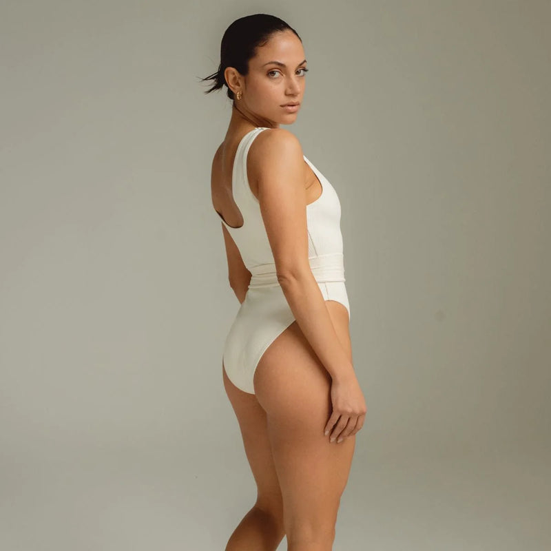 Kim One-Piece - Cream Rib