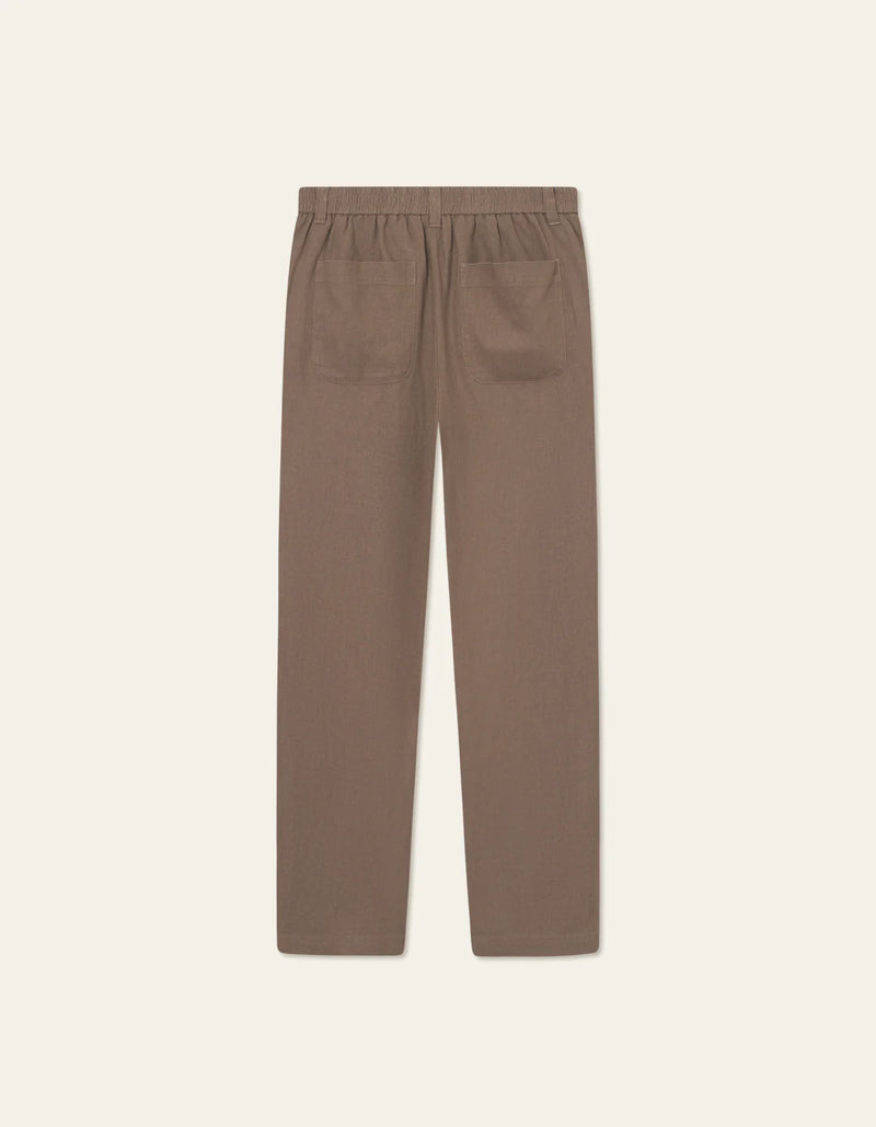 Pino Linen Pants - Cub Brown