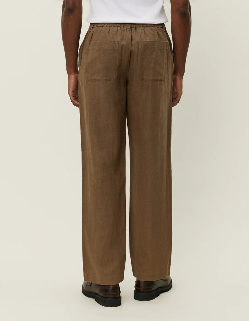 Pino Linen Pants - Cub Brown