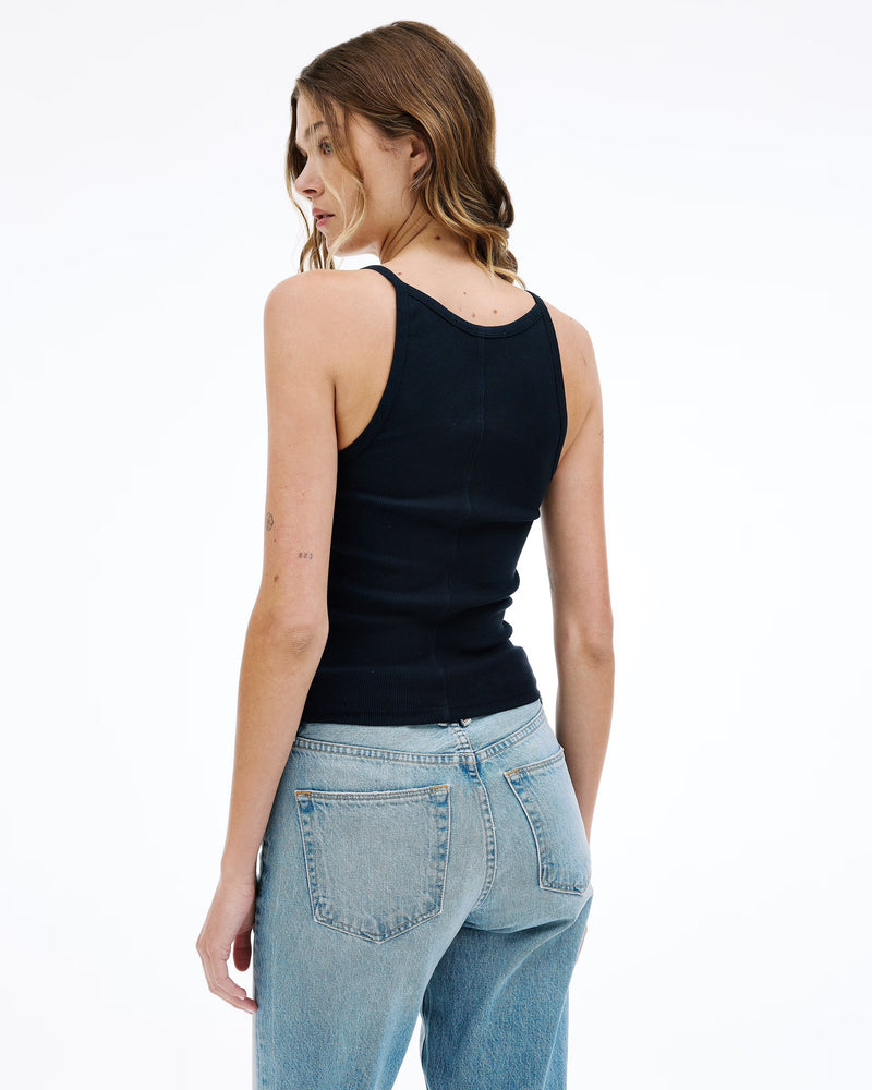 Fitted Rib Tank - Raven