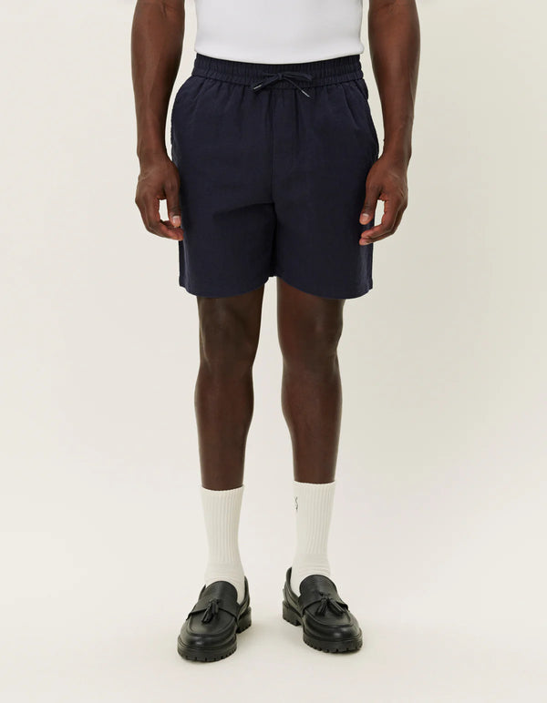 Otto Linen Shorts - Dark Navy