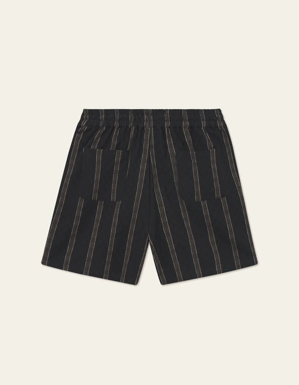 Harry Check Dobby Shorts - Black