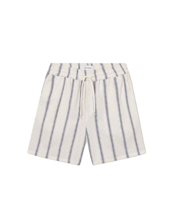 Harry Check Dobby Shorts - Light Ivory