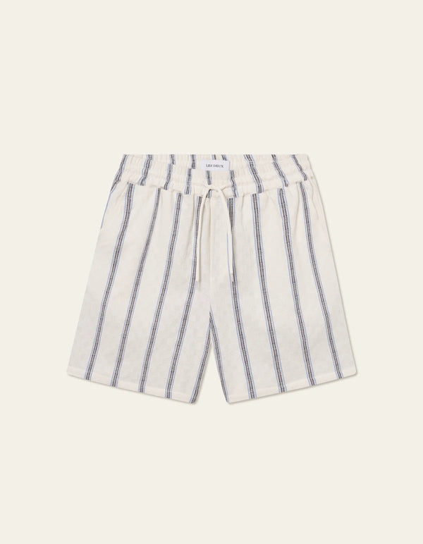 Harry Check Dobby Shorts - Light Ivory