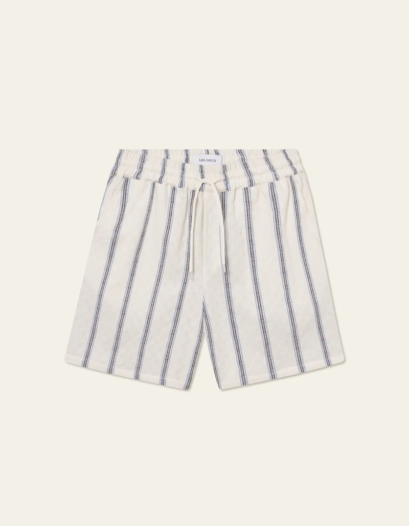 Harry Check Dobby Shorts - Light Ivory