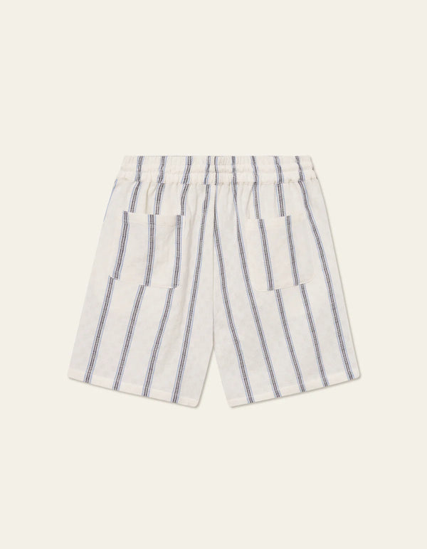 Harry Check Dobby Shorts - Light Ivory