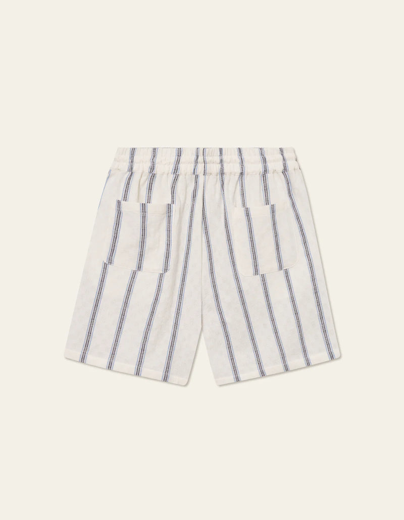 Harry Check Dobby Shorts - Light Ivory