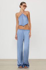 Brody Silk Pant - Slate - BLVD