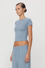 Short Sleeve Baby Tee - Slate (butter rib) - BLVD