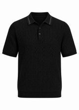 Harvey Rib Polo - Black