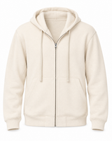Avon Full Zip Hoodie - Washed Vanilla Bean