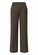 Pinky Mid Waist Pants - Khaki - BLVD
