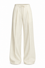 Waist String Parachute Trousers - Butter