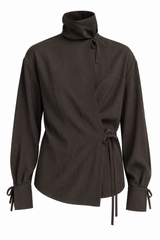 Aside Wrap Top - Genache