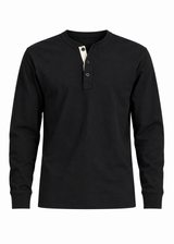 Classic Henley - Jet Black