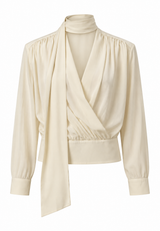 Juan Silk Blouse - Off White - BLVD