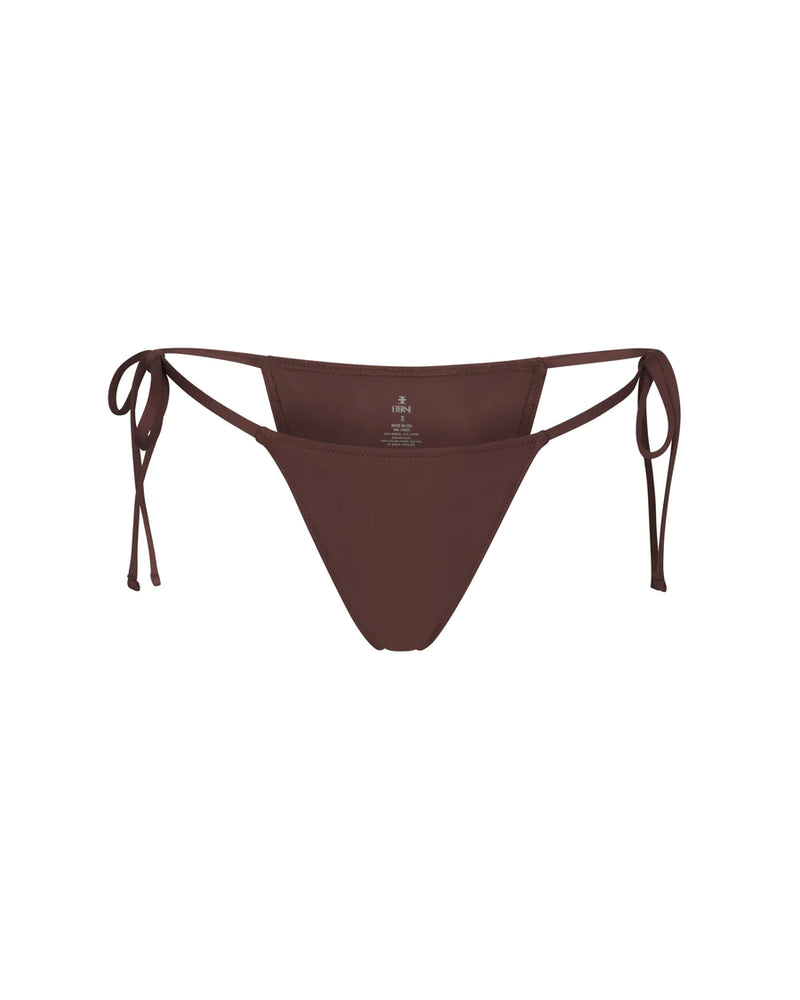 Isla String Bikini Brief - Chocolate