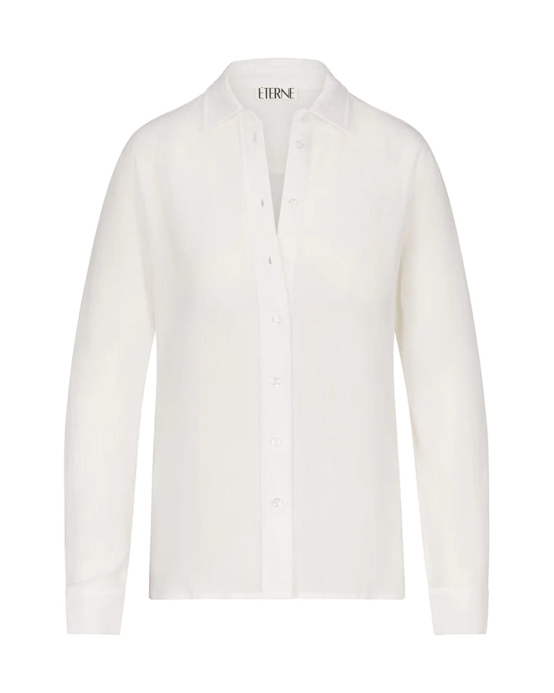 Jolene Button Down Top - Ivory