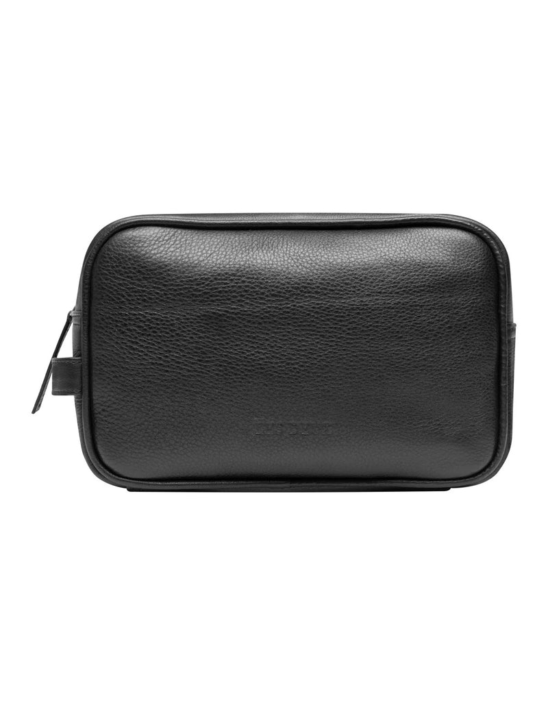 Leather Wash Bag - Black