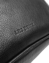 Leather Wash Bag - Black